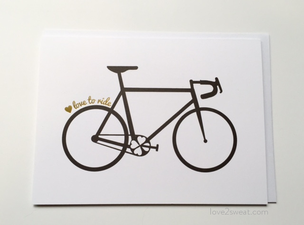"❤︎ love to ride" Greeting Card
