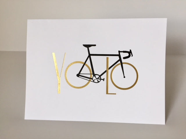 "YOLO" Bicycle Greeting Card